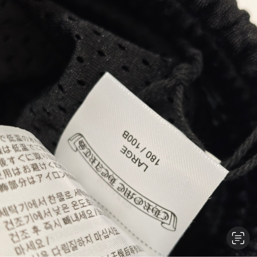 Chrome Hearts Black Mesh Athletic Shorts with Embroidered Logo - Picture 7 of 9